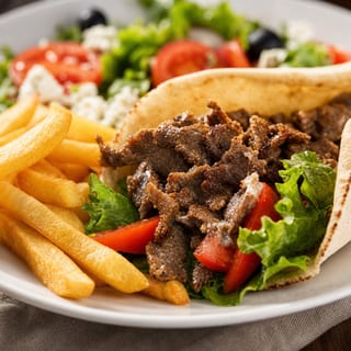 Gyro Sandwich & Fries